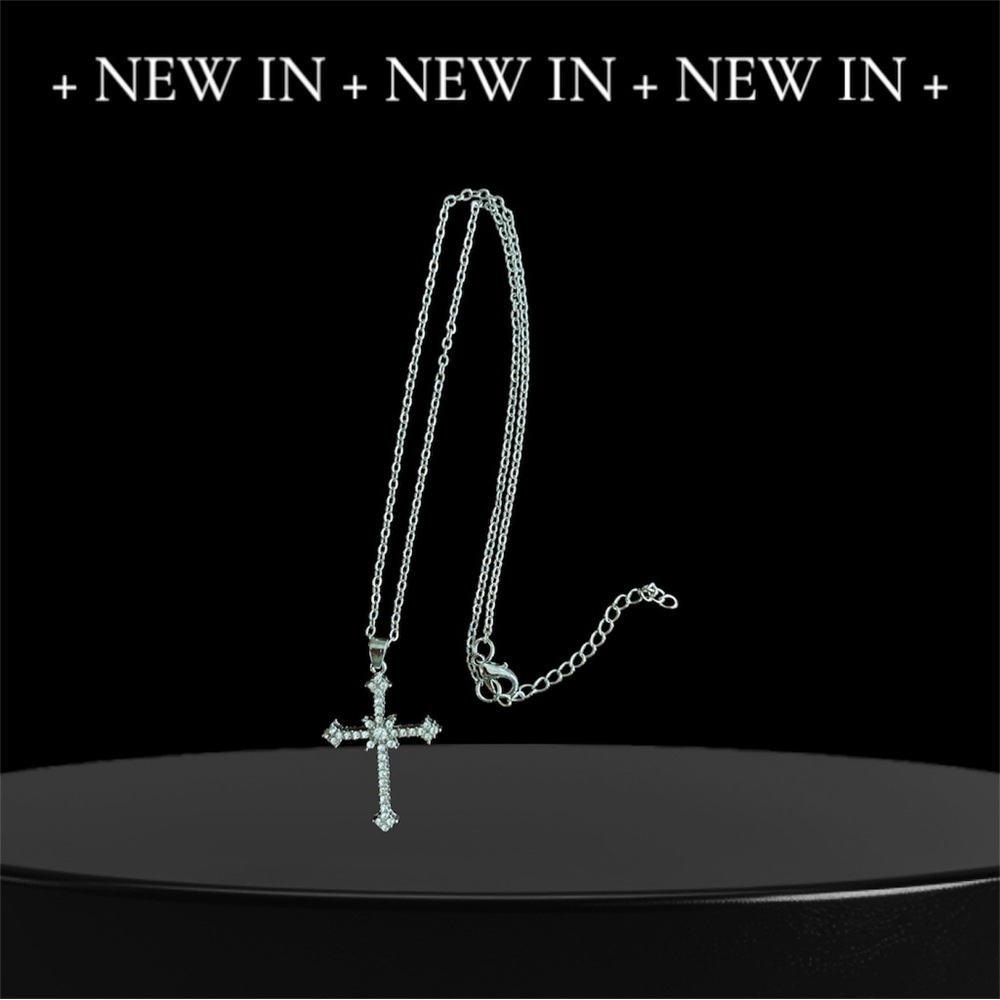 Silver Cross Pendant Necklace